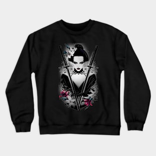 Geishas and Bushido, Eastern Culture Graphic T-shirt 17 Crewneck Sweatshirt